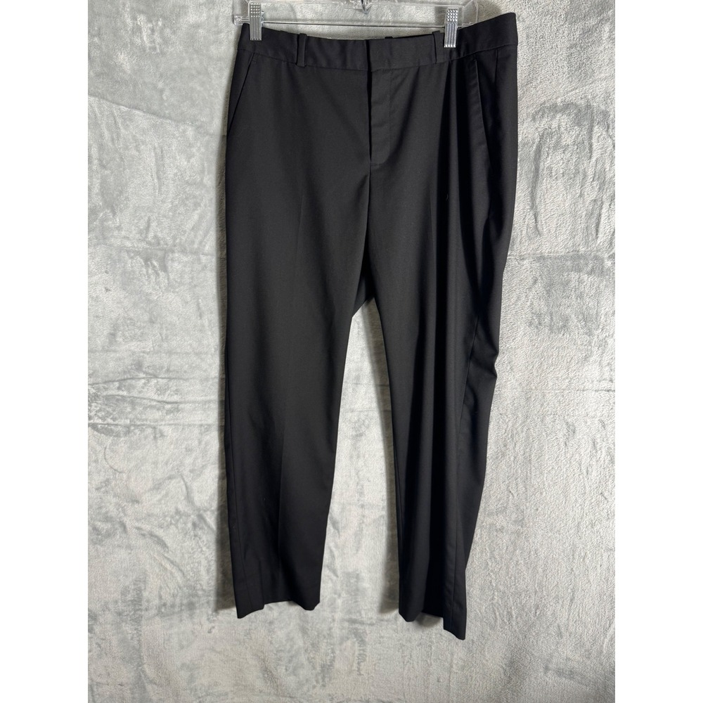 Banana Republic Curvy Ryan Ankle Pants Black Mid Rise Straight Leg 10 NEW NWT
